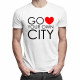 Go Love Your Own City - męska koszulka z nadrukiem