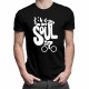 Bike is my soul - męska koszulka z nadrukiem
