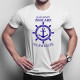 Najlepszy żeglarz na świecie - męska koszulka z nadrukiem