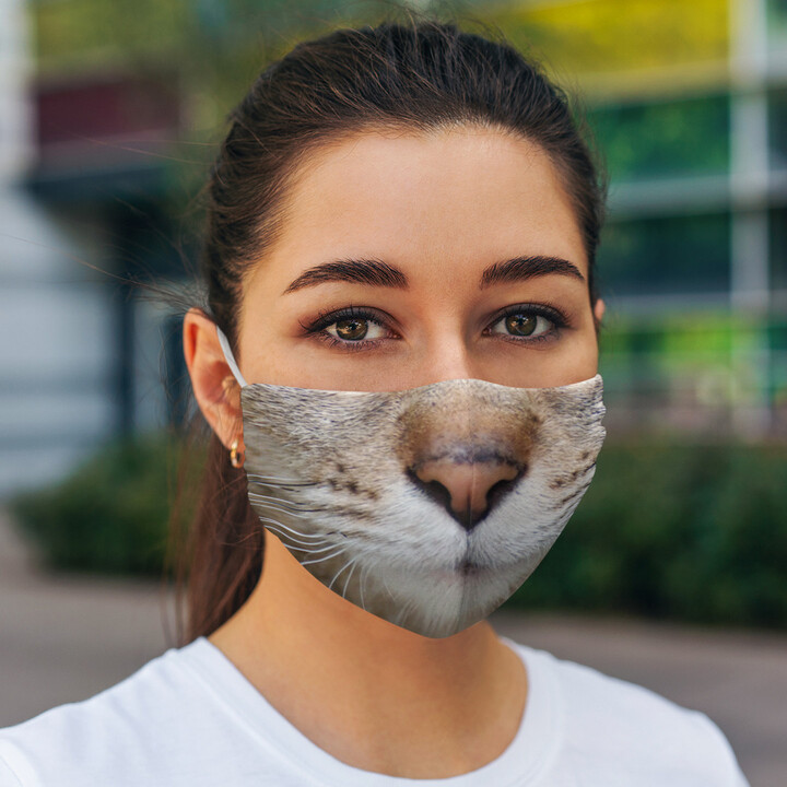 Kot - maseczka ochronna z nadrukiem