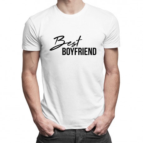 Best boyfriend - męska koszulka z nadrukiem