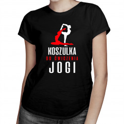 Koszulka do ćwiczenia jogi - damska koszulka z nadrukiem