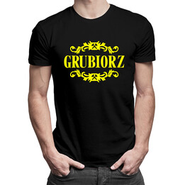 Grubiorz - męska koszulka z nadrukiem