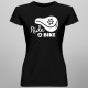 Ride a bike – lady style - damska koszulka z nadrukiem