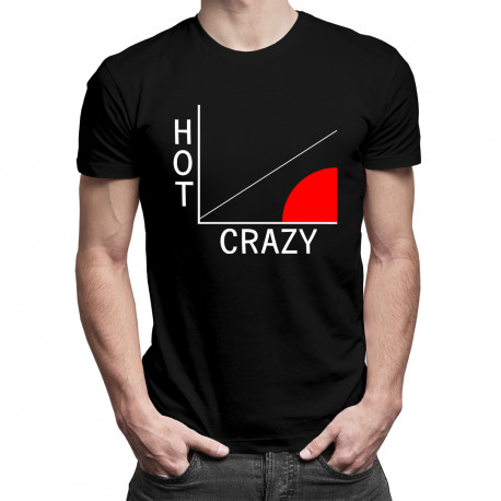Hot / Crazy - HIMYM wykres - męska koszulka z nadrukiem