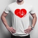 I Love It (my bike) - męska koszulka z nadrukiem