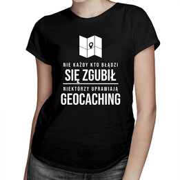Geocaching - damska koszulka z nadrukiem