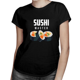 Sushi master - damska koszulka z nadrukiem