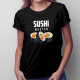 Sushi master - damska koszulka z nadrukiem