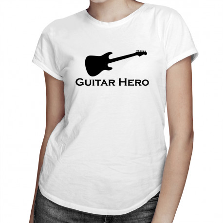 Guitar Hero - damska koszulka z nadrukiem