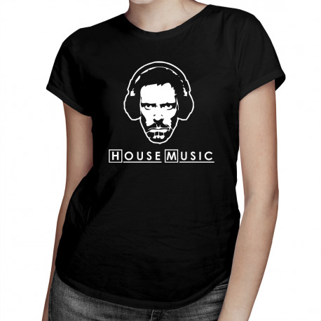 (Dr) House Music - damska koszulka z nadrukiem