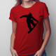 Snowboarder - damska koszulka z nadrukiem