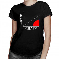 Hot / Crazy - HIMYM wykres - damska koszulka z nadrukiem