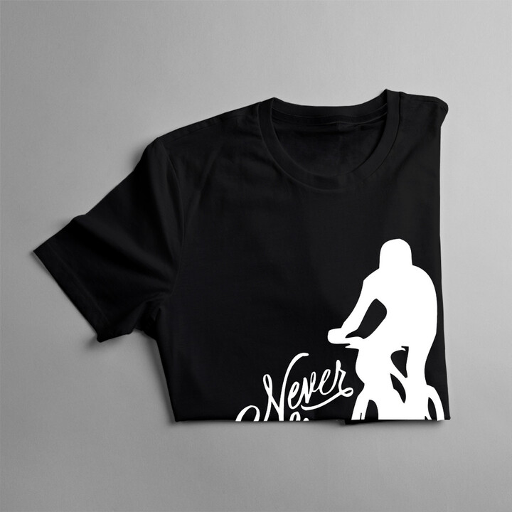 Never stop riding - damska koszulka z nadrukiem