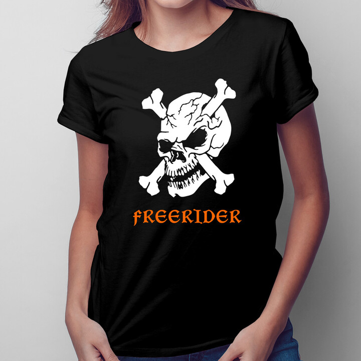 Freerider - damska koszulka z nadrukiem