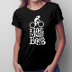 I like to ride bikes - damska koszulka z nadrukiem