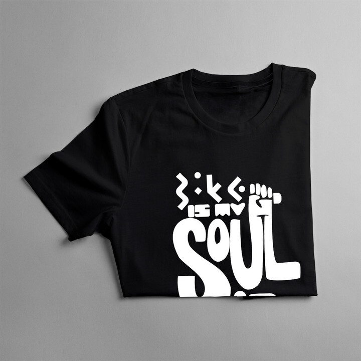 Bike is my soul - damska koszulka z nadrukiem