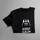 Keep Calm Star Wars - damska koszulka z nadrukiem