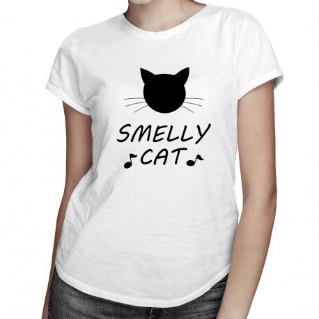 Smelly cat - damska koszulka z nadrukiem