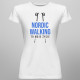 Nordic walking to moje życie - damska koszulka z nadrukiem