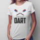 Born to play dart - damska koszulka z nadrukiem