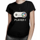 Player 1 v1 - damska koszulka z nadrukiem