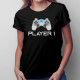 Player 1 v2 - damska koszulka z nadrukiem