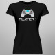 Player 1 v2 - damska koszulka z nadrukiem