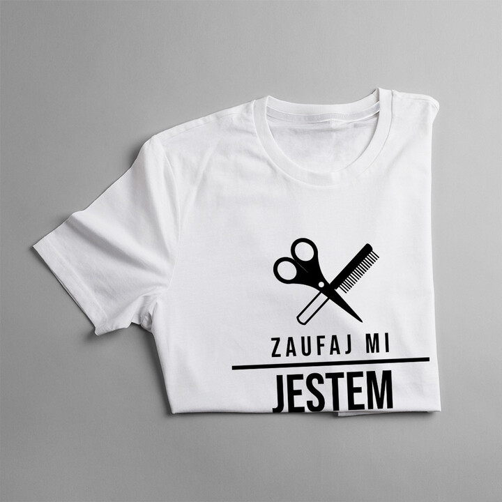 Zaufaj mi, jestem groomerem - damska koszulka z nadrukiem
