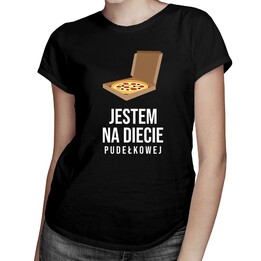 Jestem na diecie pudełkowej - damska lub męska koszulka z nadrukiem
