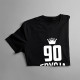 90 lat Edycja Limitowana - damska koszulka z nadrukiem - prezent na urodziny