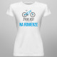 Życie jest lepsze na rowerze - damska koszulka z nadrukiem