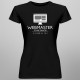 Webmaster to nie zawód, to styl życia - damska koszulka z nadrukiem