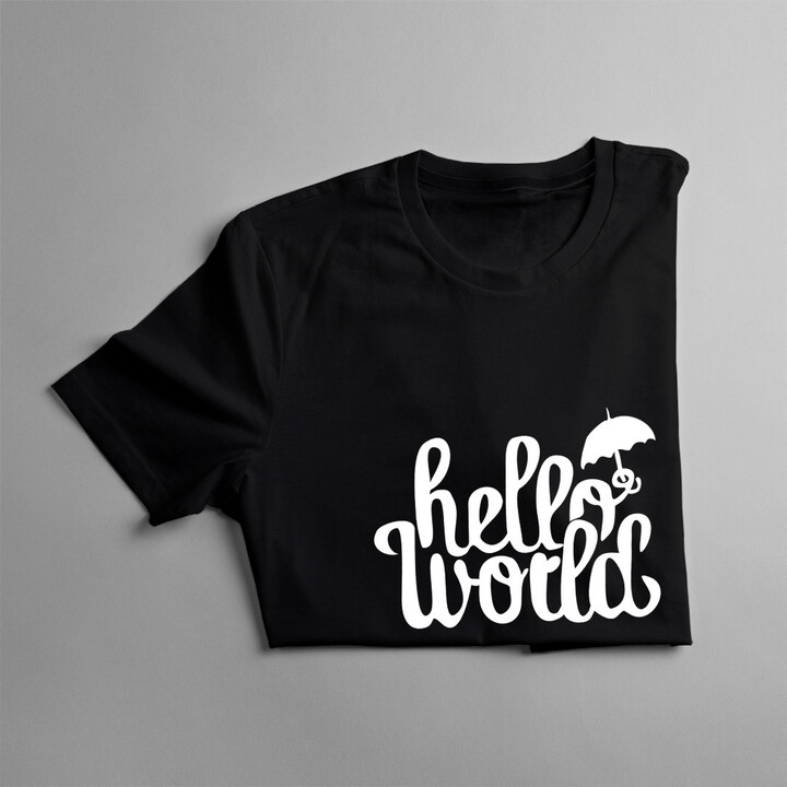 Hello world! - męska koszulka z nadrukiem