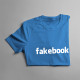 Fakebook - damska koszulka z nadrukiem