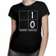 Binary Sudoku - damska koszulka z nadrukiem