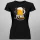 Piwa i pacierza nigdy nie odmawiam - damska koszulka z nadrukiem