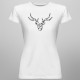 Jeleń - damska koszulka z nadrukiem