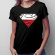 Polski Superman - damska koszulka z nadrukiem