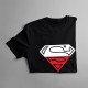 Polski Superman - damska koszulka z nadrukiem