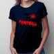 Paintball gun - damska koszulka z nadrukiem
