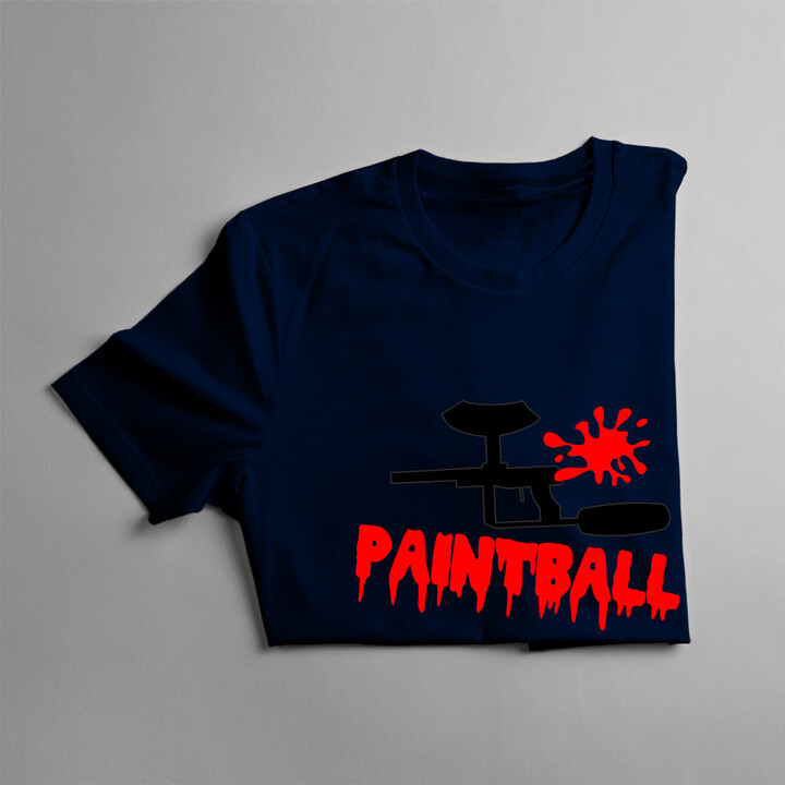Paintball gun - damska koszulka z nadrukiem