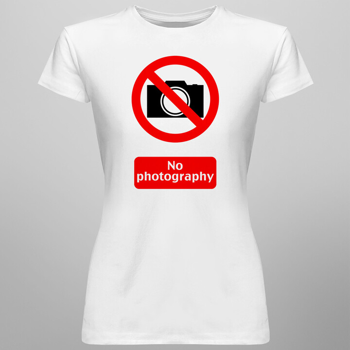 No Photo - damska koszulka z nadrukiem
