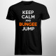 Keep calm - bungee - męska koszulka z nadrukiem