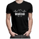 No mountain no life - męska koszulka z nadrukiem