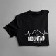 No mountain no life - męska koszulka z nadrukiem
