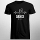 No dance no life - męska koszulka z nadrukiem