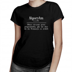 Algorytm - damska koszulka z nadrukiem
