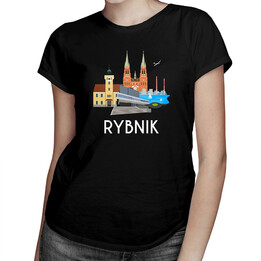 Rybnik v1 - damska koszulka z nadrukiem