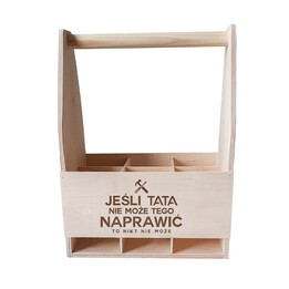 Jeśli tata nie może tego naprawić to nikt nie może - drewniane nosidło z grawerem